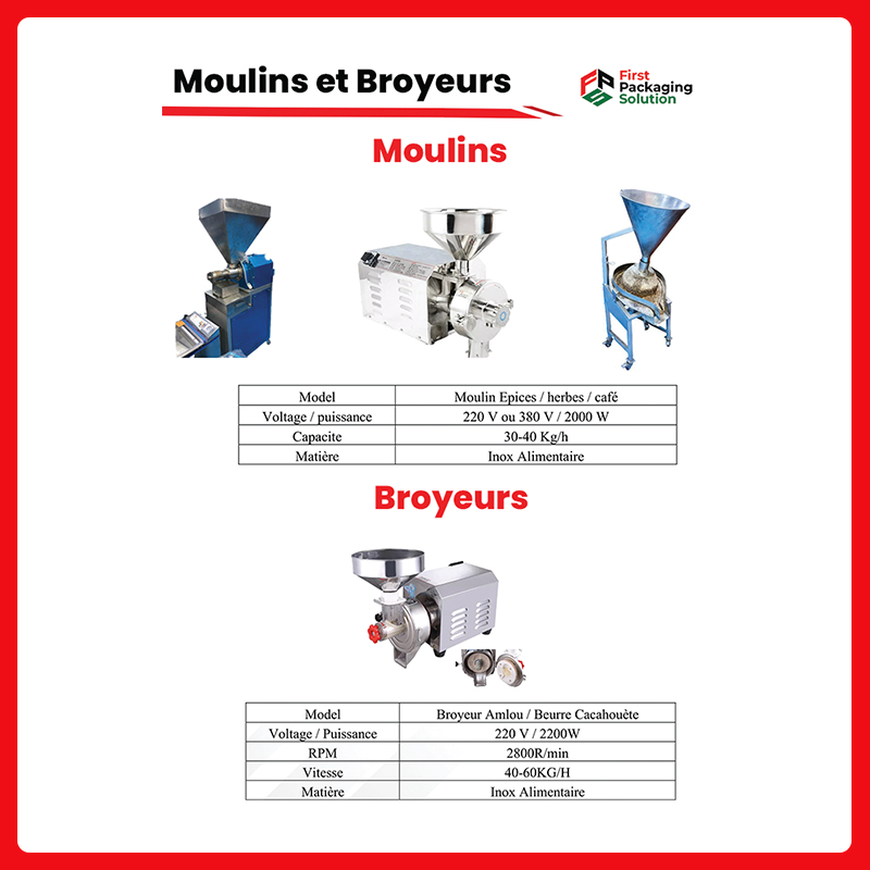 Moulins et Broyeurs